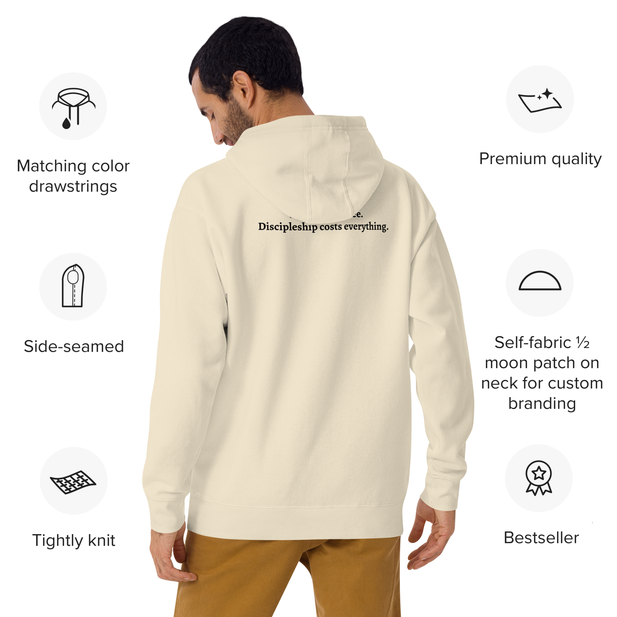 The Daily Yes Hoodie — Bone
