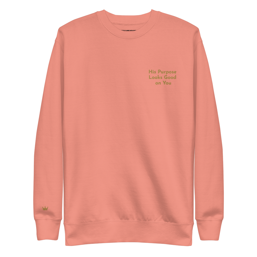 The Promise Crewneck — Dusty Rose